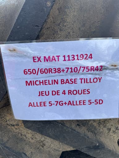 Pneumatique MICHELIN 650/60R38+710/75R42 - photo 2