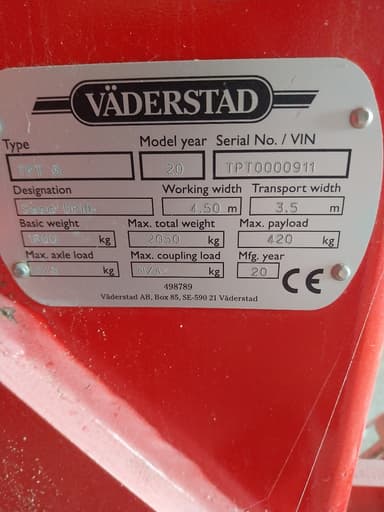 Semoir monograine VADERSTAD Tempo TP6 - photo 4