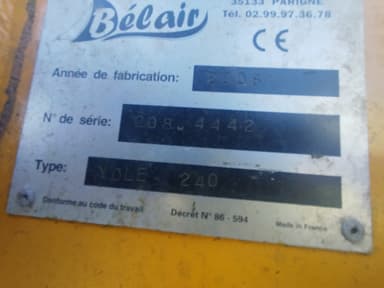 Desileuse pailleuse BELAIR Yole 240 - photo 4