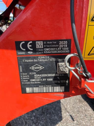 Faucheuse KUHN GMD 3511-FF 1000 - photo 5