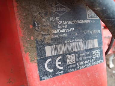 Faucheuse KUHN GMD 4011-FF - photo 3
