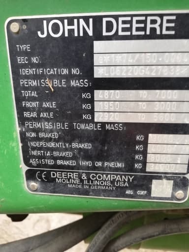 Tracteur JOHN DEERE 6320 - photo 3