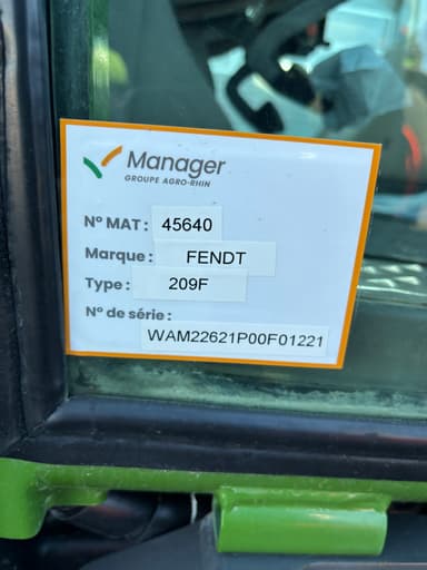 Tracteur FENDT 209F - photo 5