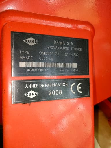 Faucheuse KUHN GMD 600 GII - photo 5