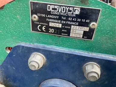 Broyeur DESVOYS Master feld de portable 3,10m - photo 4
