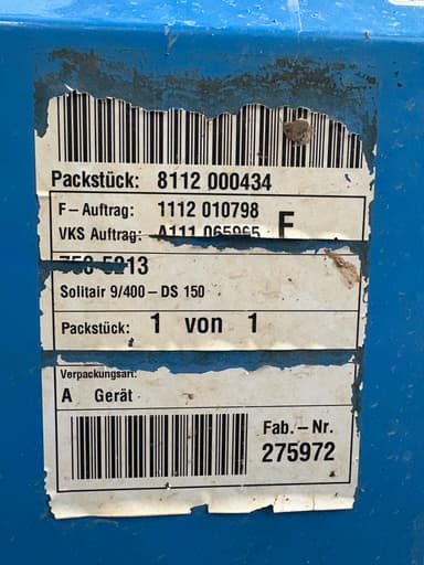 Combine de Semis LEMKEN Zirkon 10/400 Solitair 9/400 - photo 5