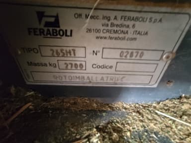 Presse balles rondes FERABOLI 265 HT - photo 2