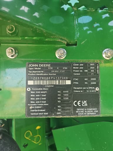 Moissonneuse JOHN DEERE S 780 - photo 5
