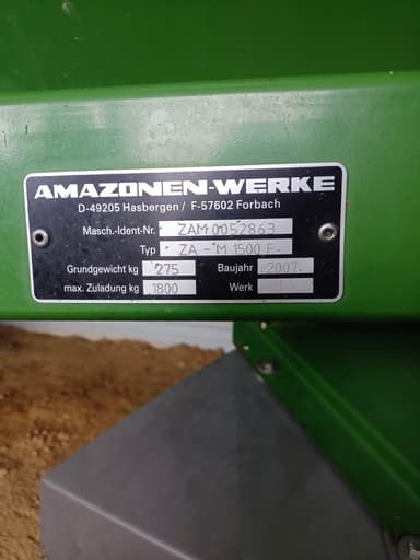 Epandeur engrais AMAZONE ZAM 1500 - photo 3