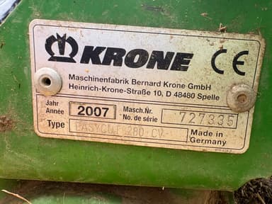 Faucheuse KRONE Easy cut 280CV - photo 4