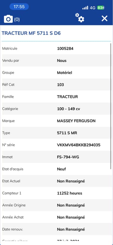 Tracteur MASSEY FERGUSON 5711S DYNA-6 EFFICIENT - photo 5