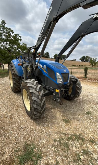 Tracteur chargeur NEW HOLLAND T5.95 dual Cmd arceau - photo 2