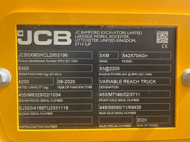 Telescopique JCB 542.7 AGRI PLUS - photo 5