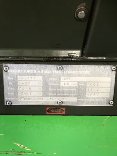 Tracteur enjambeur TECNOMA AXH110  - photo 5