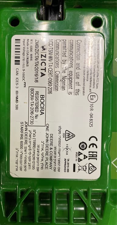 Guidage JOHN DEERE Sf6000 - photo 3