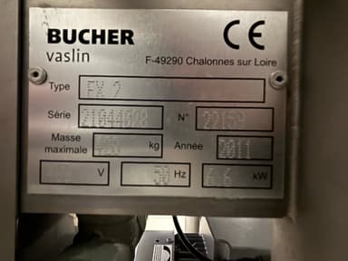 Filtre vinicole Bucher  Fx2 - photo 2