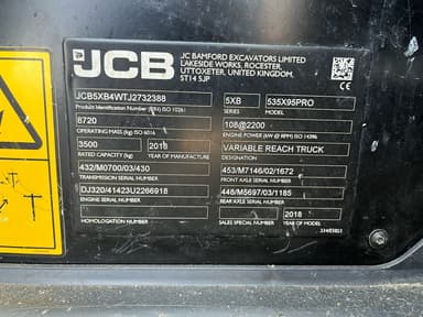 Telescopique JCB 535-95 AGRI PRO  - photo 2