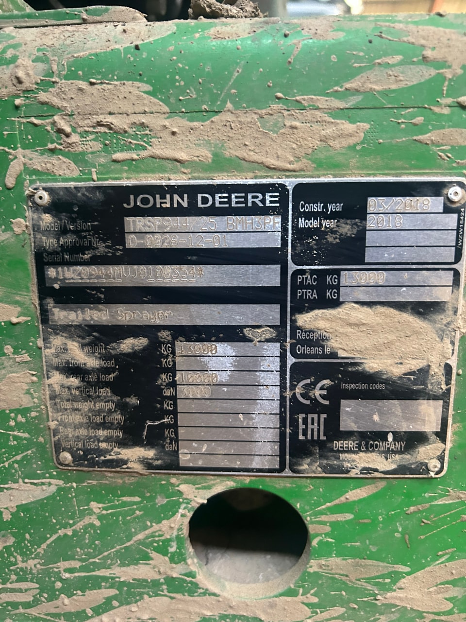 Pulverisateur JOHN DEERE M944i - photo slide 6