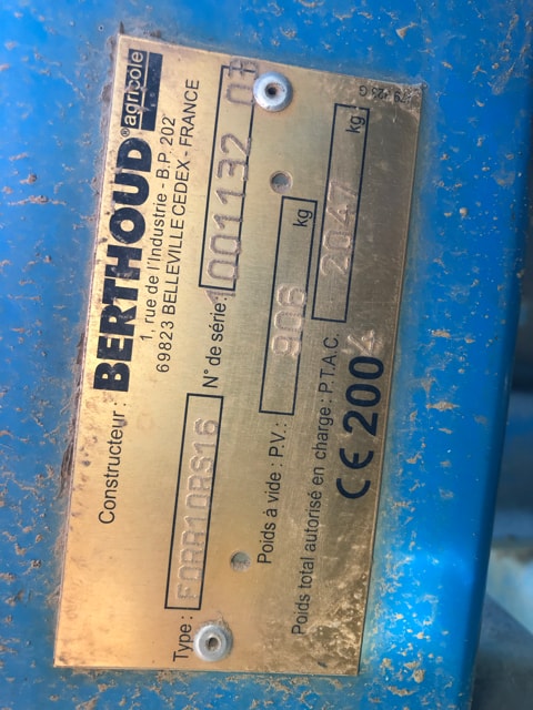 Pulverisateur BERTHOUD FORCE 10 - photo slide 6