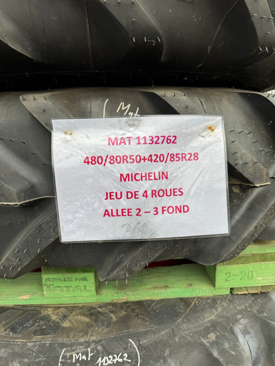 Pneumatique MICHELIN 480/80R50+420/85R28 - photo slide 2