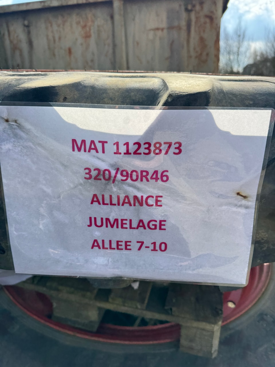 Pneumatique ALLIANCE 320/90R46 - photo slide 2