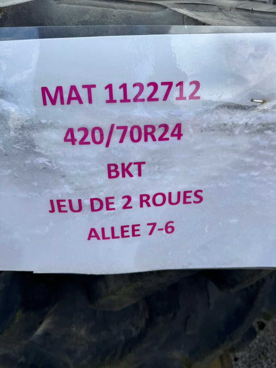 Pneumatique BKT 420/70R24 - photo slide 2