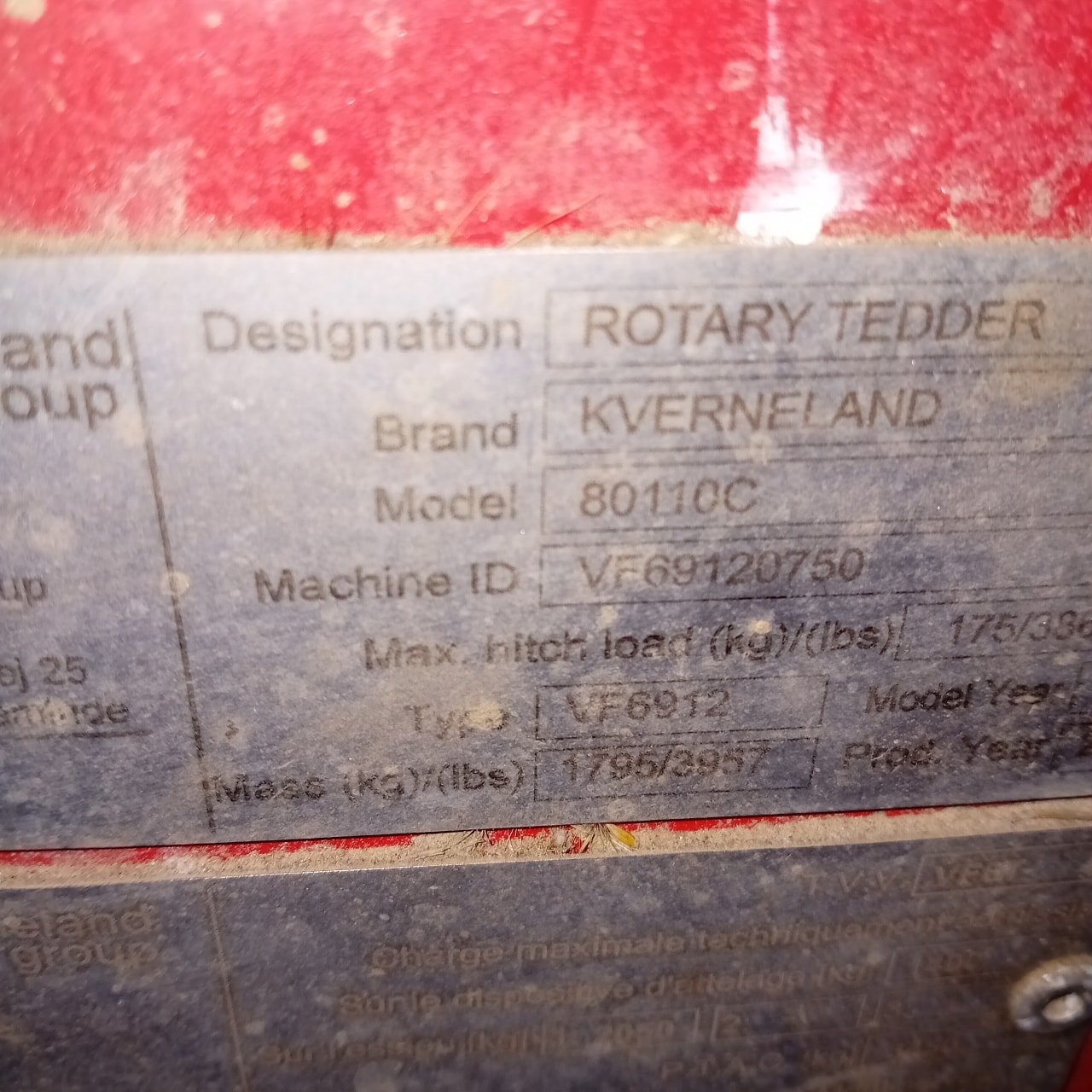 Faneuse KVERNELAND 80110c - photo slide 5