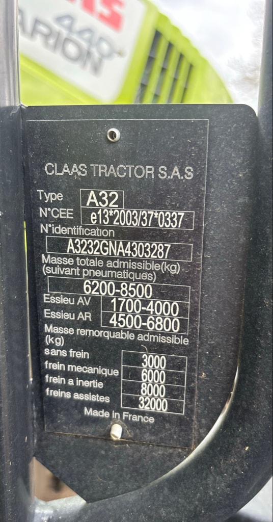 Tracteur chargeur CLAAS ARION 440 - photo slide 5
