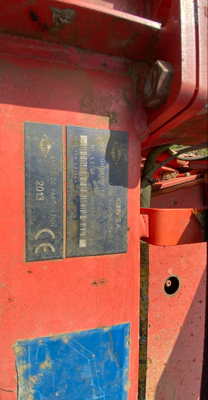 Faucheuse KUHN GMD 802F - photo slide 5