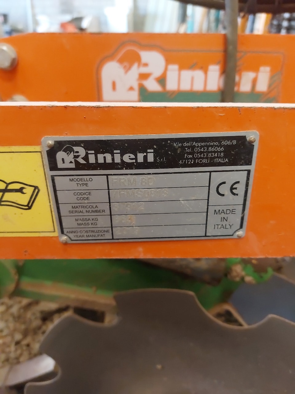 Cover crop RINIERI FRM8D - photo slide 5