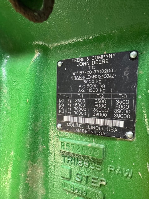 Tracteur JOHN DEERE 8R 370 - photo slide 14