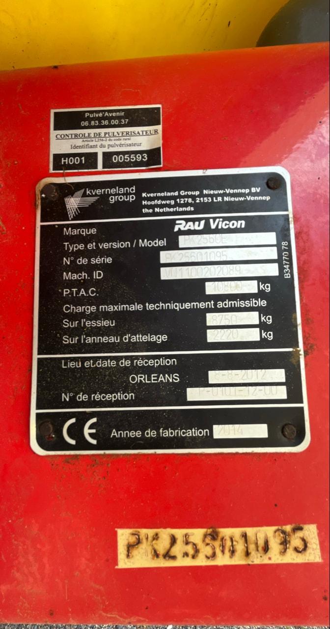 Pulverisateur VICON IXTRACK - photo slide 13