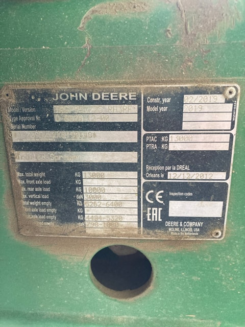 Pulverisateur JOHN DEERE R952i - photo slide 6