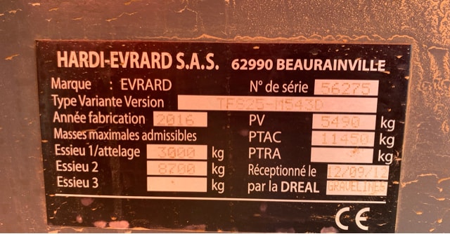Pulverisateur EVRARD METEOR 5400 - photo slide 9