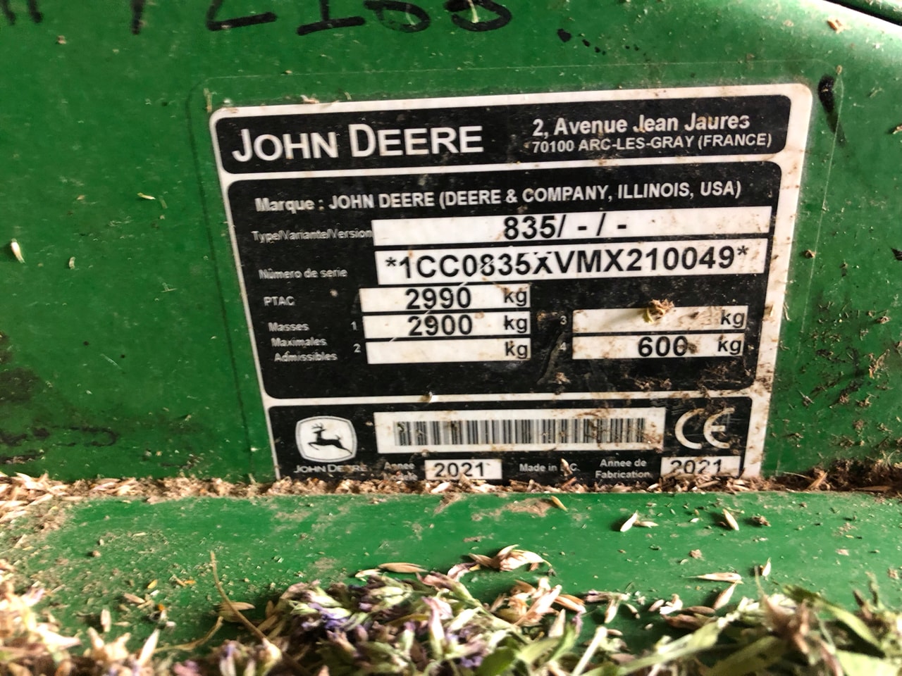 Faucheuse conditionneuse JOHN DEERE 835 - photo slide 10