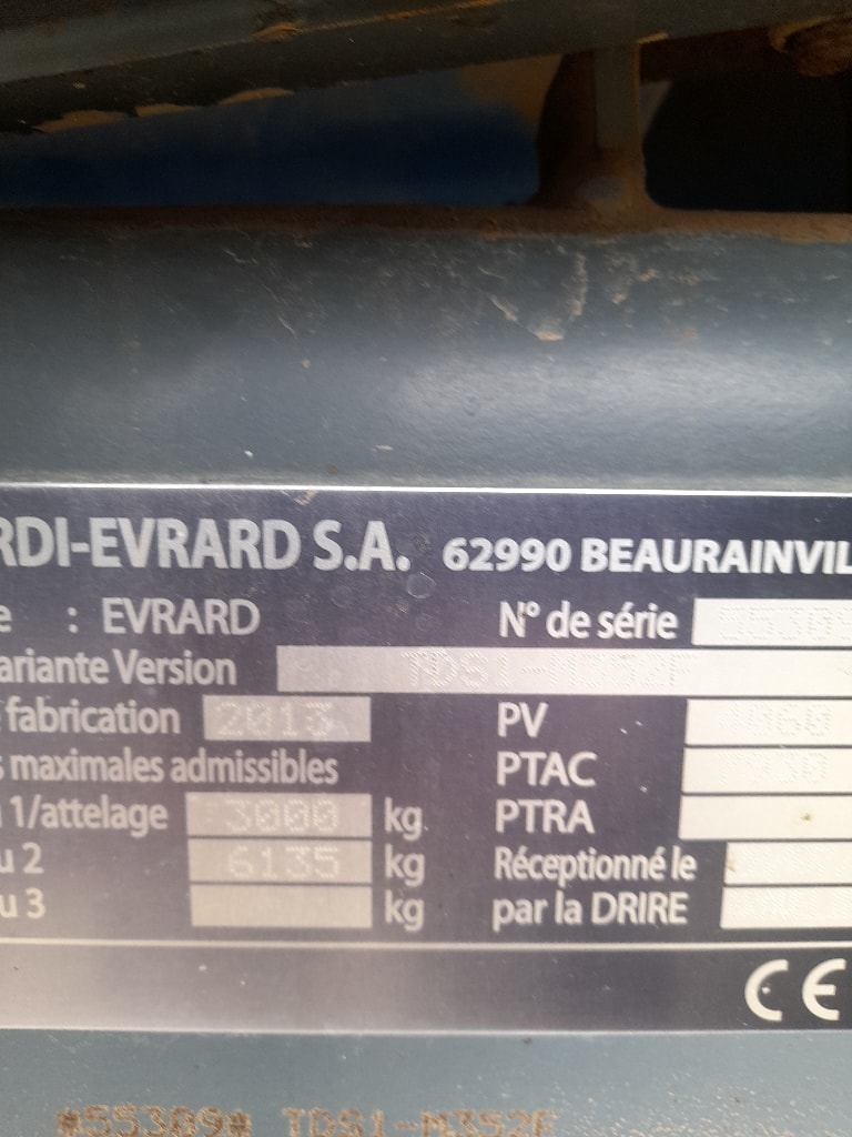 Pulverisateur EVRARD Meteor 3500 - photo slide 6