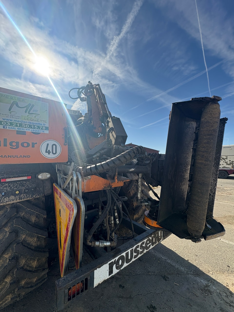 Epareuse ROUSSEAU Fulgor 7,50m Rotor herbe et bois - photo slide 4