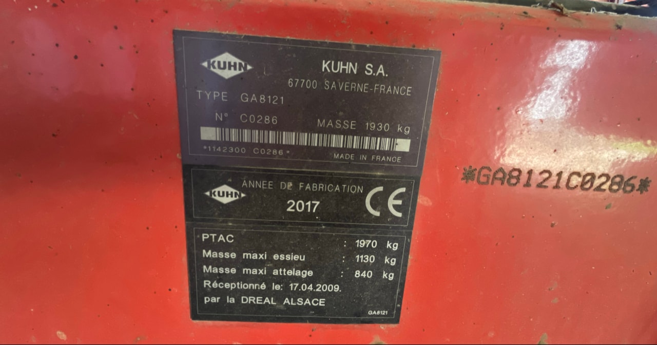 Andaineur KUHN GA 8121 - photo slide 6