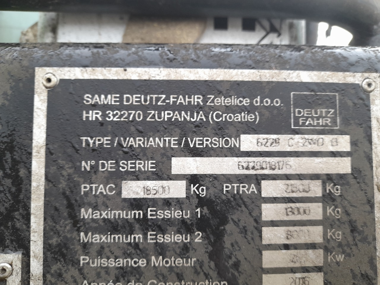 Moissonneuse DEUTZ FAHR C9206 TSB - photo slide 5