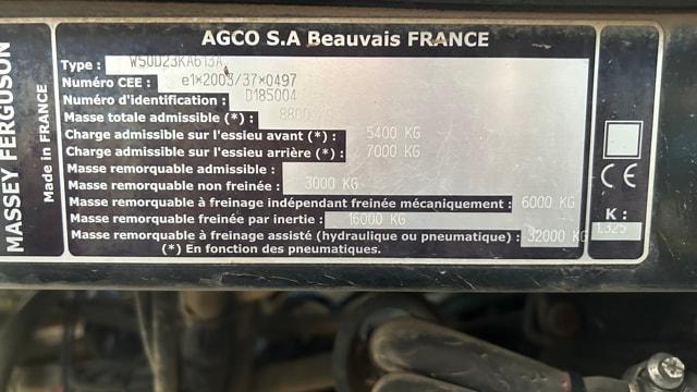 Tracteur MASSEY FERGUSON 6612 DYNA-4 ESSENTIAL - photo slide 26