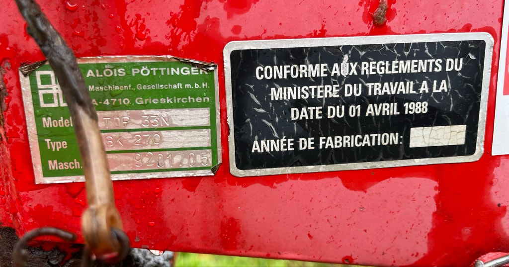 Andaineur POTTINGER TOP 33 N - photo slide 8
