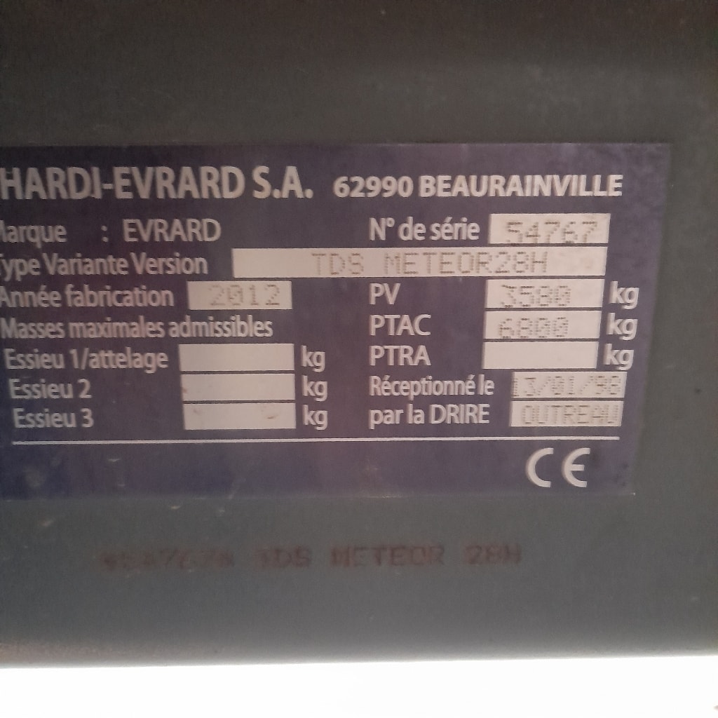 Pulverisateur EVRARD Meteor - photo slide 8