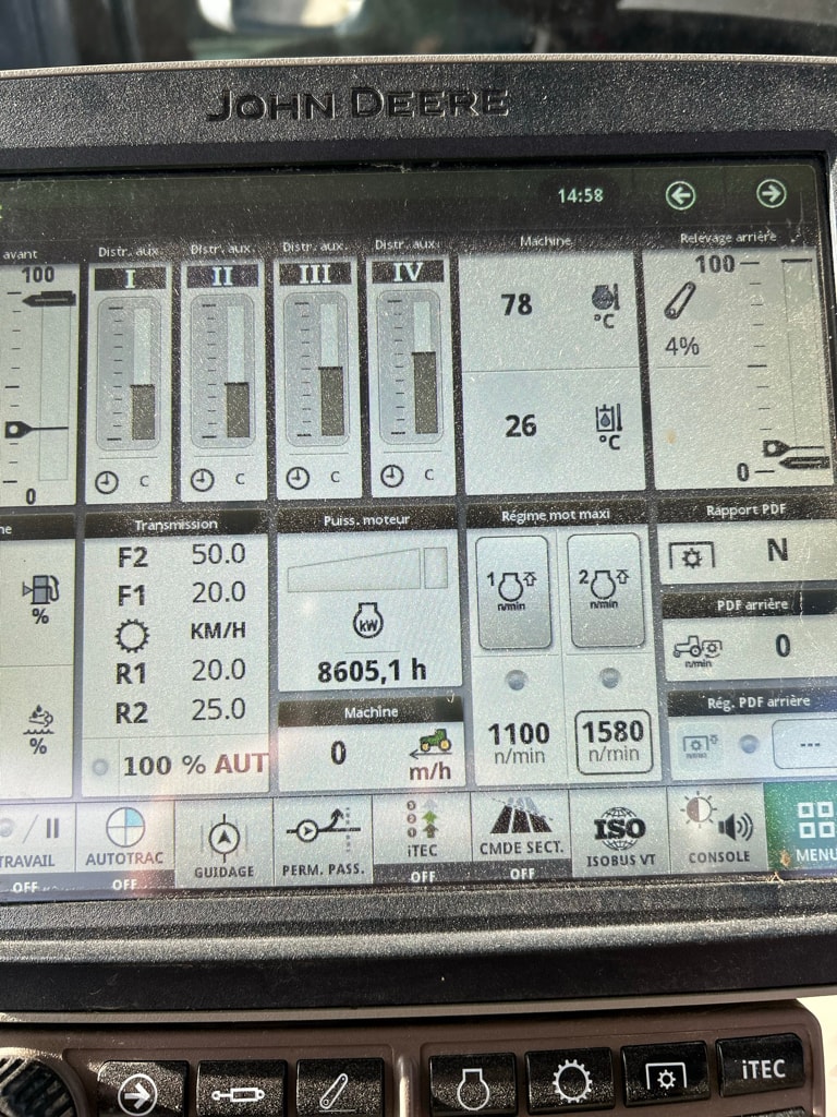 Tracteur JOHN DEERE 6195R - photo slide 2