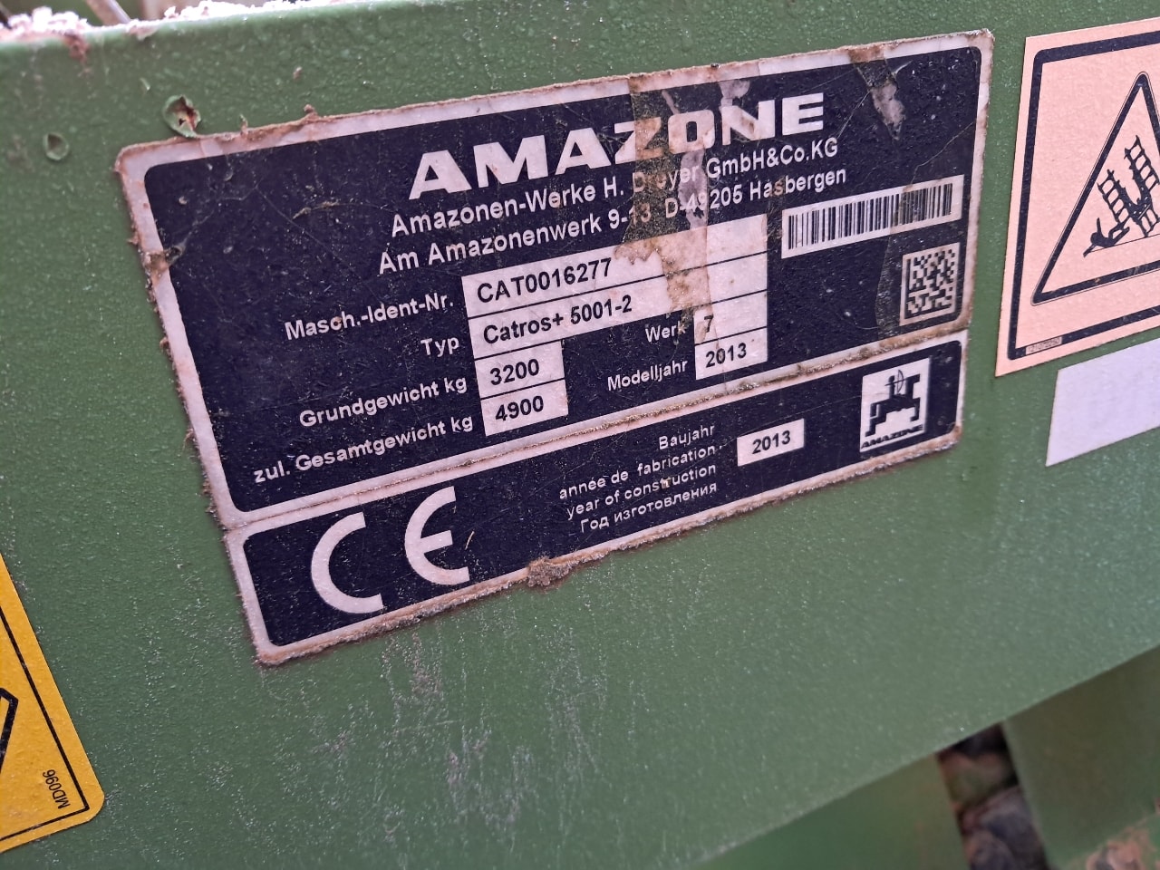 Dechaumeur AMAZONE Catros + 5001-2 - photo slide 5