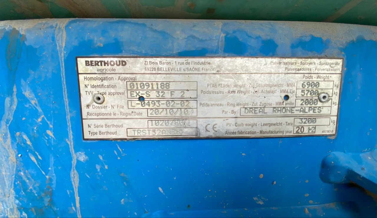Pulverisateur BERTHOUD Tracker - photo slide 4