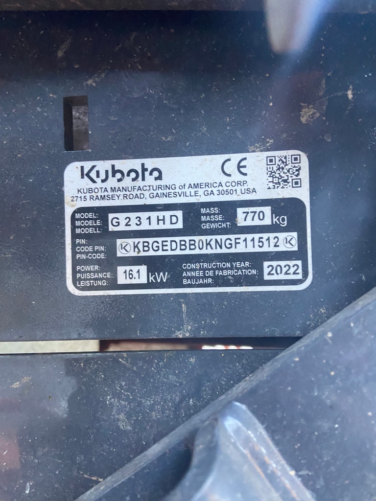 Tondeuse autoportee KUBOTA Gr231 - photo slide 12