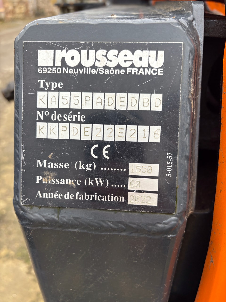 Epareuse ROUSSEAU KASTOR 550 PA - photo slide 7