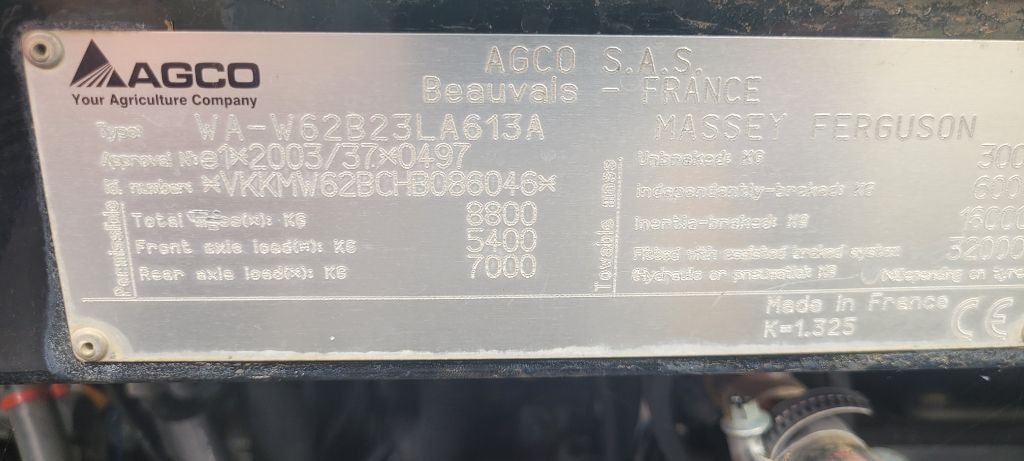 Tracteur MASSEY FERGUSON 6714S DYNA-6 EXCLUSIVE - photo slide 22