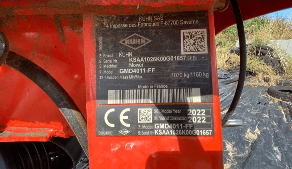 Faucheuse KUHN GMD 4011-FF - photo slide 9