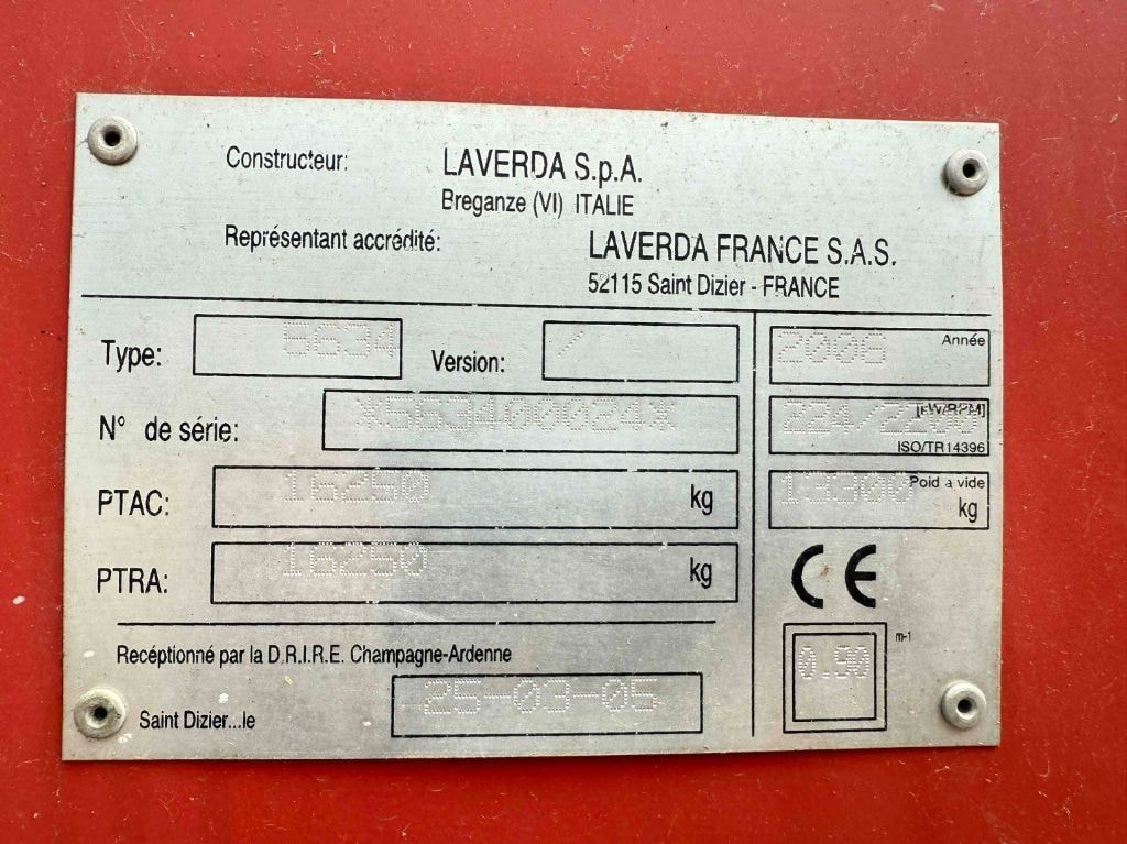 Moissonneuse LAVERDA M 306 LS 4RM - photo slide 25